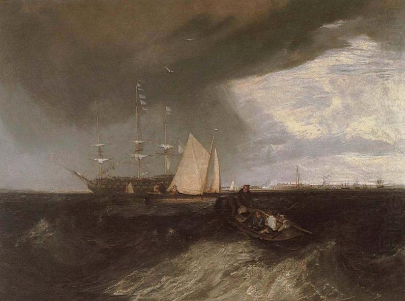 Warship, Joseph Mallord William Turner